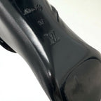 Louis Vuitton Silhouette Line Boots Short Shoes Leather Black Gold Logo — view 8