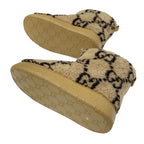Gucci Boots Short Shoes Shearling Brown GG Signature — view 6