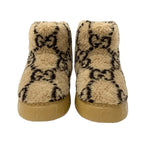 Gucci Boots Short Shoes Shearling Brown GG Signature — view 2