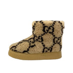 Gucci Boots Short Shoes Shearling Brown GG Signature — view 3