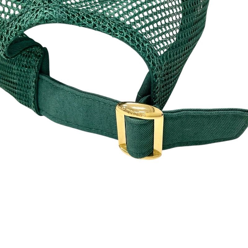 Celine Cap Hat Green White Gold Triomphe Mesh Baseball Cotton — view 6