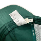 Celine Cap Hat Green White Gold Triomphe Mesh Baseball Cotton — view 8