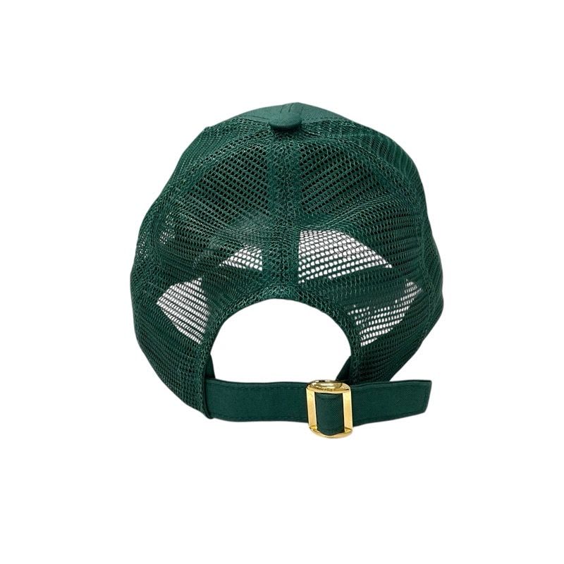 Celine Cap Hat Green White Gold Triomphe Mesh Baseball Cotton — view 4