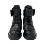 Gucci Double G Boots Short Shoes Leather Black Gold Quilted GG Marmont — view 2