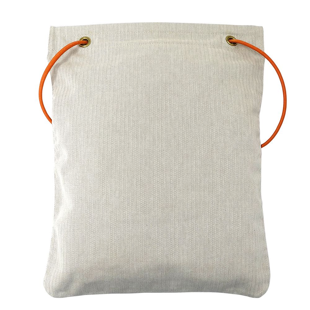 Hermes Bag Shoulder Aline Gm Toile Chevron Natural Orange — view 2