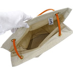 Hermes Bag Shoulder Aline Gm Toile Chevron Natural Orange — view 4
