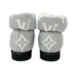 Louis Vuitton Pillow Line Monogram Boots Short Shoes Nylon White Black — view 5