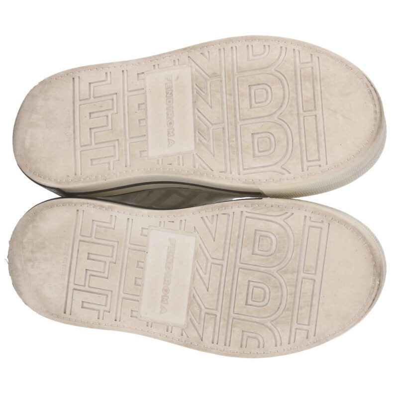 Fendi Marc Jacobs 8 E8425 FF Logo Canvas Thick Soled Sneakers Men — view 3