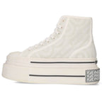 Fendi Marc Jacobs 8 E8425 FF Logo Canvas Thick Soled Sneakers Men — view 5