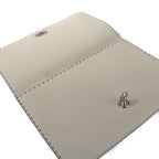 Fendi Alda 326 Clutch Bag 8 N0104 Leather Blue White Selleria Second Turnlock — view 5