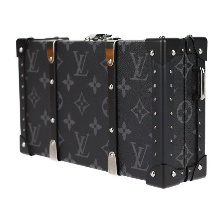 Louis Vuitton Neo Wallet Trunk Shoulder Bag Monogram Eclipse Black Gray — view 3