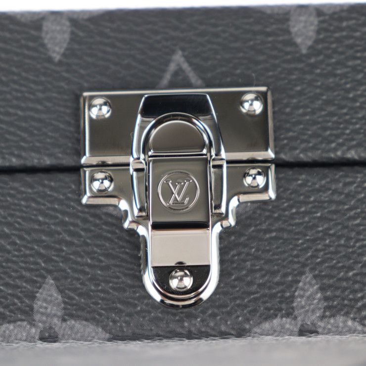 Louis Vuitton Neo Wallet Trunk Shoulder Bag Monogram Eclipse Black Gray — view 7
