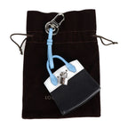 Louis Vuitton City Stima Key Holder Mp1786 Leather Black Light Blue Silver — view 9