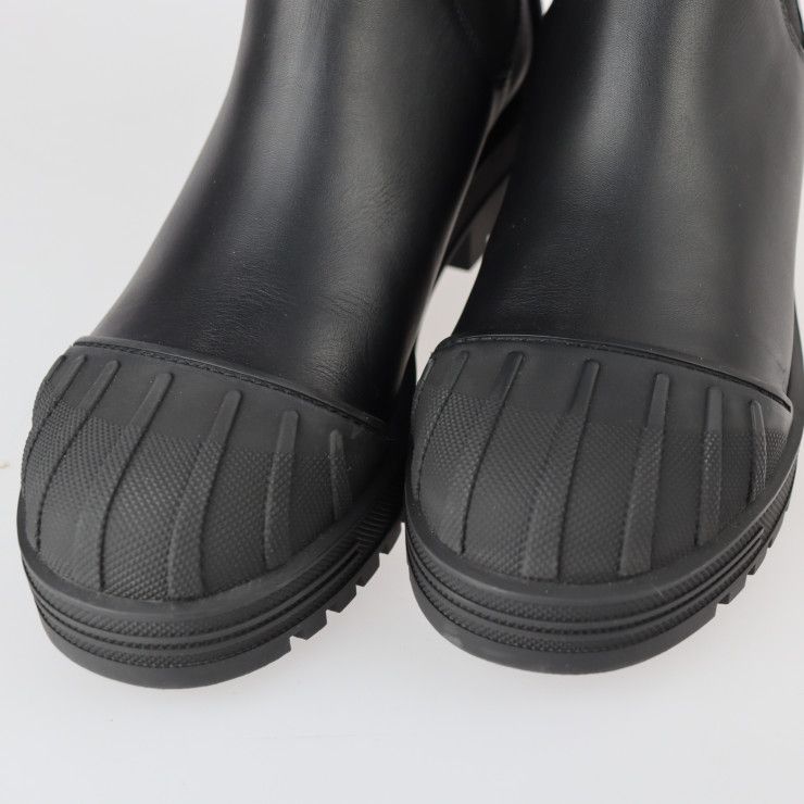 Christian Dior Iron Boots CL 0620 Leather Rubber Black Reference Size — view 6