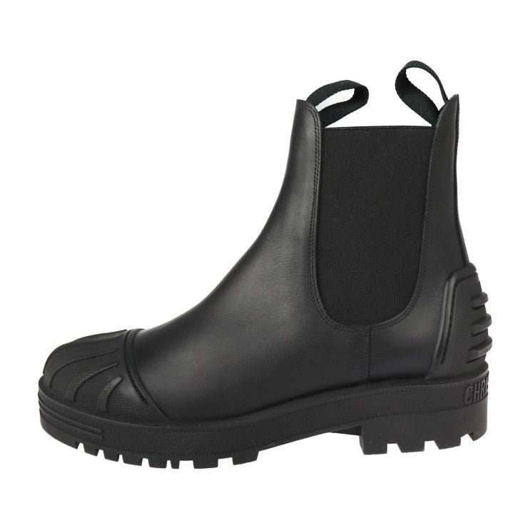 Christian Dior Iron Boots CL 0620 Leather Rubber Black Reference Size — view 2