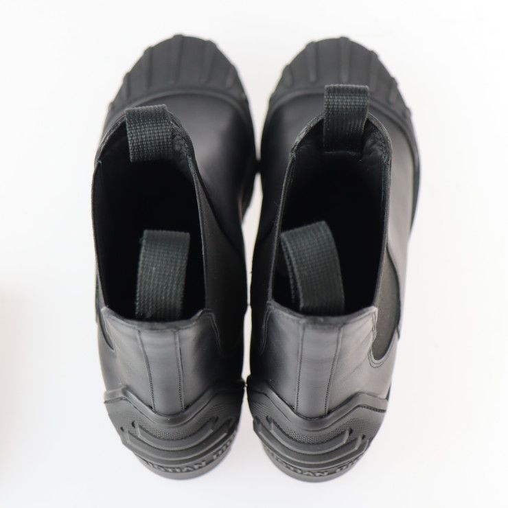 Christian Dior Iron Boots CL 0620 Leather Rubber Black Reference Size — view 8
