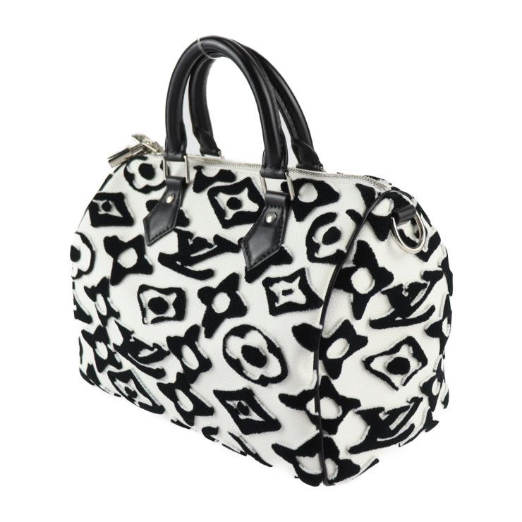 Louis Vuitton Speedy Bandouliere 25 Handbag Tufted Monogram Canvas — view 3