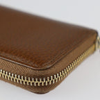 Gucci Swing Coin Case Leather Brown Gold Hardware Round Zipper — view 7