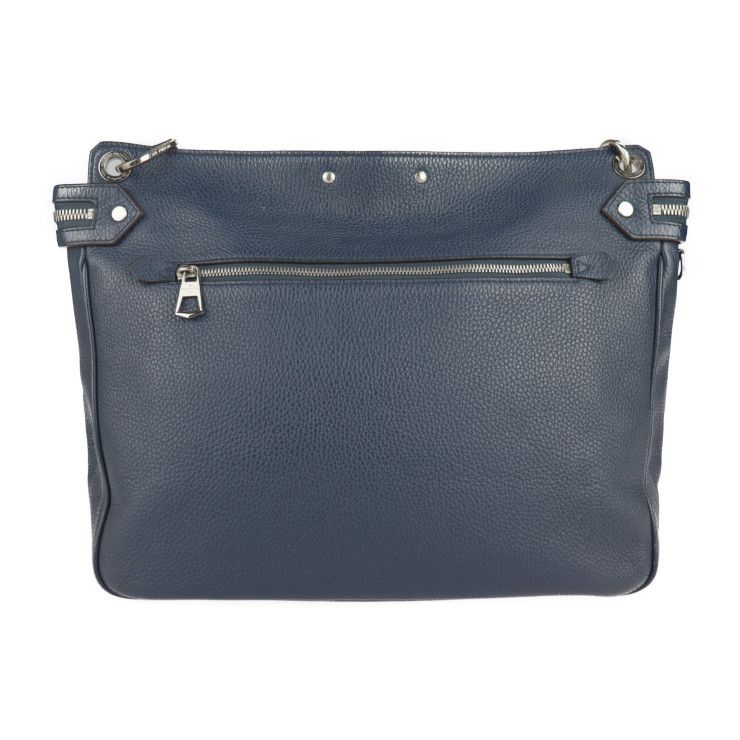 Louis Vuitton Alma Nd Messenger Shoulder Bag Taurillon Leather Marine — view 3