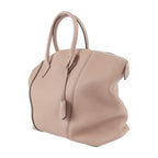 Louis Vuitton Lockit MM Handbag Leather Magnolia Pinkish Silver Hardware — view 2