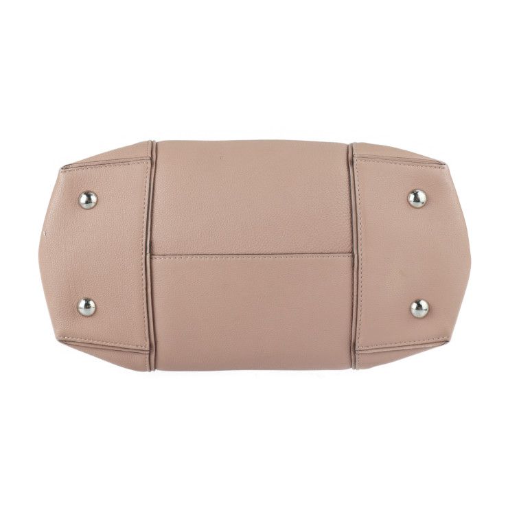 Louis Vuitton Lockit MM Handbag Leather Magnolia Pinkish Silver Hardware — view 4