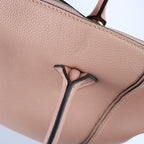 Louis Vuitton Lockit MM Handbag Leather Magnolia Pinkish Silver Hardware — view 8