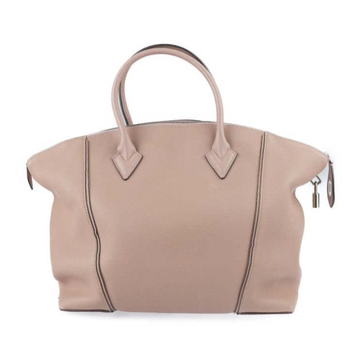 Louis Vuitton Lockit MM Handbag Leather Magnolia Pinkish Silver Hardware — view 3