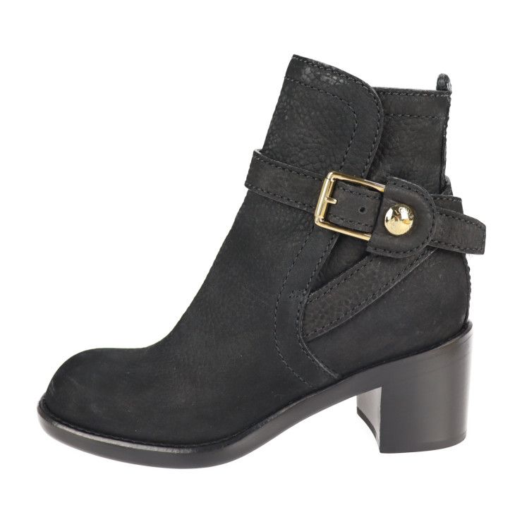 Louis Vuitton Ankle Boots Leather Black Gold Hardware Short Belt — view 2