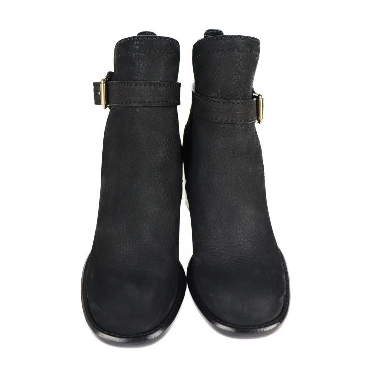Louis Vuitton Ankle Boots Leather Black Gold Hardware Short Belt — view 3