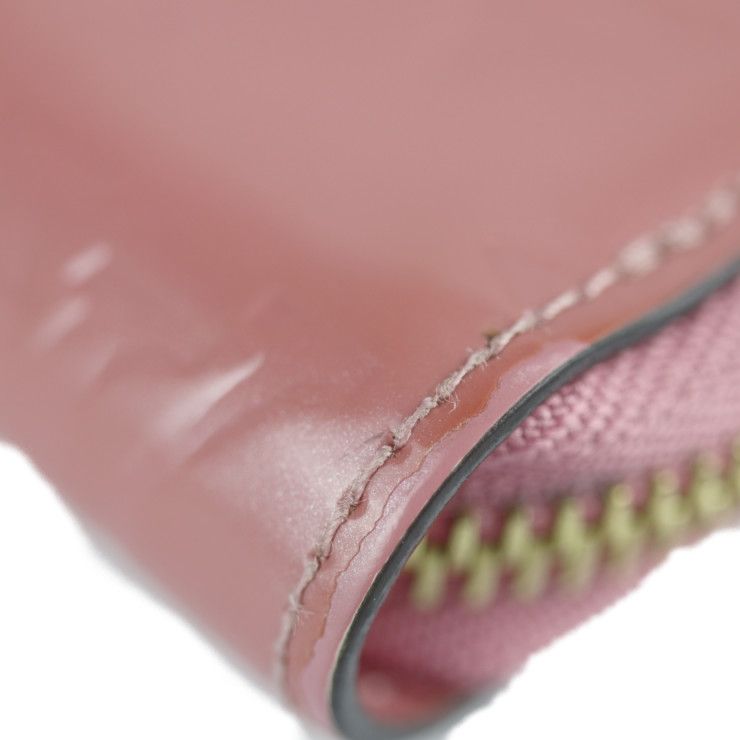 Louis Vuitton Zippy Wallet Long Patent Leather Rose Blush Pink — view 5