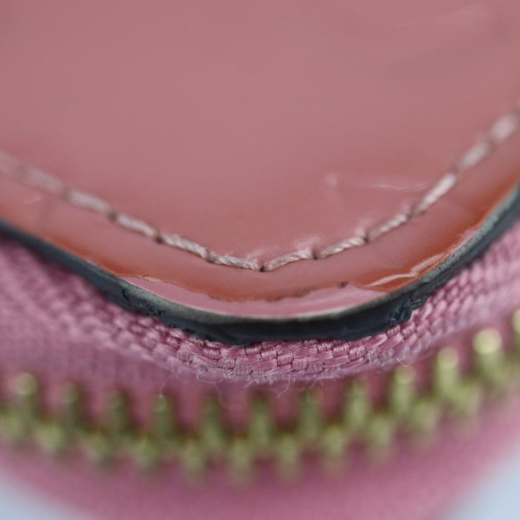 Louis Vuitton Zippy Wallet Long Patent Leather Rose Blush Pink — view 6