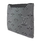 Louis Vuitton Pochette Reversible Second Bag Nylon Leather Black White — view 2