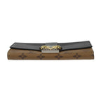Louis Vuitton Portefeuille Sarah Long Wallet Calf Leather Brown — view 4