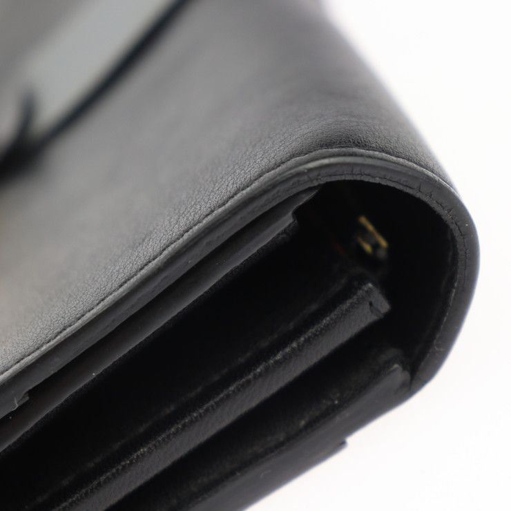Louis Vuitton Portefeuille Sarah Long Wallet Calf Leather Brown — view 6