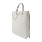 Louis Vuitton Sac Plat Virgil Abloh Tote Bag Taurillon Leather White — view 2