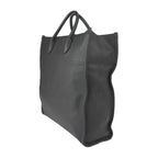 Gucci Logo Medium Tote Shoulder Bag Embossed Leather Black — view 2