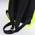 Saint Laurent Paris Moon Backpack Daypack Nylon Leather Neon Yellow — view 6