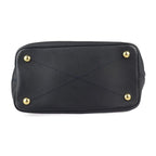 Louis Vuitton Citadines PM Tote Bag Leather Black Gold Hardware Monogram — view 5