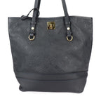 Louis Vuitton Citadines PM Tote Bag Leather Black Gold Hardware Monogram — view 2