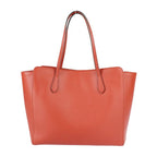 Gucci Swing Tote Bag Leather Red Gold Hardware Shoulder Large — view 3