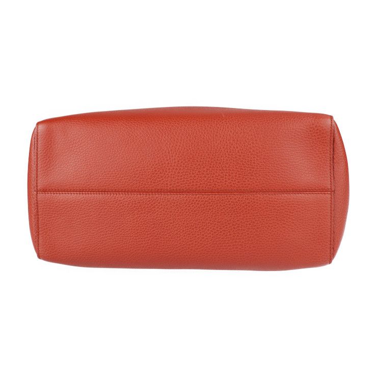 Gucci Swing Tote Bag Leather Red Gold Hardware Shoulder Large — view 4