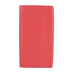 Hermes Long Wallet Chvre Rouge Cazac Pink Evelyne Bifold Engraved — view 3