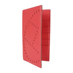 Hermes Long Wallet Chvre Rouge Cazac Pink Evelyne Bifold Engraved — view 2