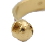 Hermes Bangle Metal Leather Gold Red Accessories Cbangle Cuff Bracelet — view 4