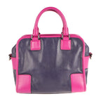 Loewe Handbag Leather Purple Pink Silver Hardware Cruz 2-Way Bicolor — view 3