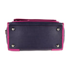 Loewe Handbag Leather Purple Pink Silver Hardware Cruz 2-Way Bicolor — view 4