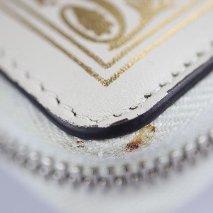 Gucci Long Wallet Leather Ivory Gold Guccy SEGA Collaboration Round — view 7