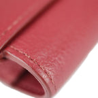 Hermes Passant Long Wallet Evercolor Rouge Grenadier Red Tone Bifold — view 8
