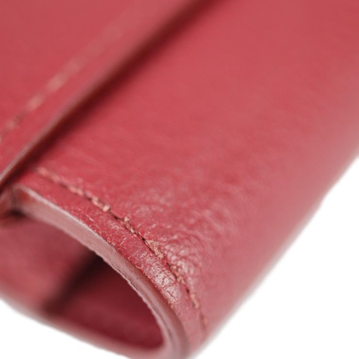 Hermes Passant Long Wallet Evercolor Rouge Grenadier Red Tone Bifold — view 8