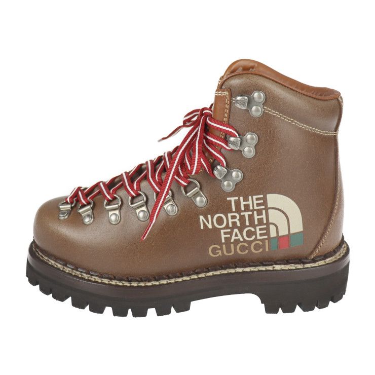 Gucci Mountain Boots Leather Brown The North Face Collaboratio — view 2